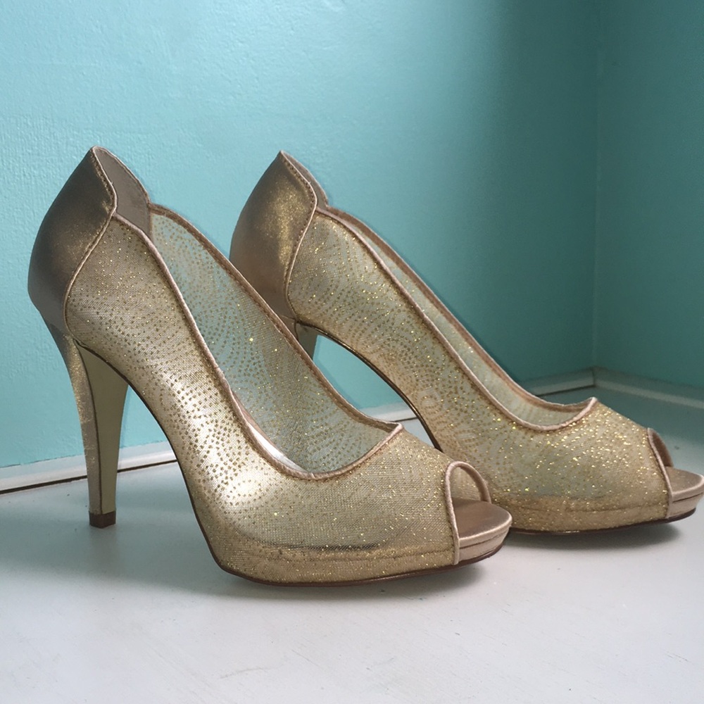 Gold heels!